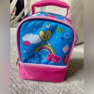 Thermos Kids Rainbow Heart Lunchbox - Blue & Pink